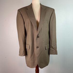 Jos. A. Banks Brown Wool-Blend Sport Coat Size 41R EUC